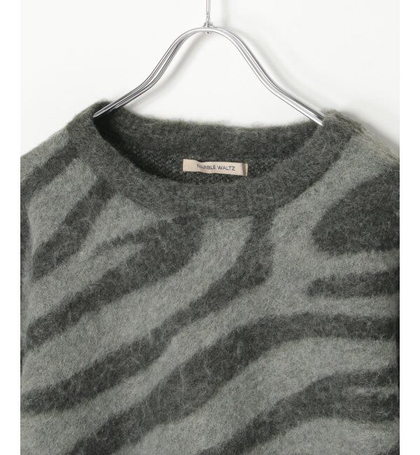 VENCE share style「ジャガードゼブラ柄プルオーバー」|ニット・セーター|