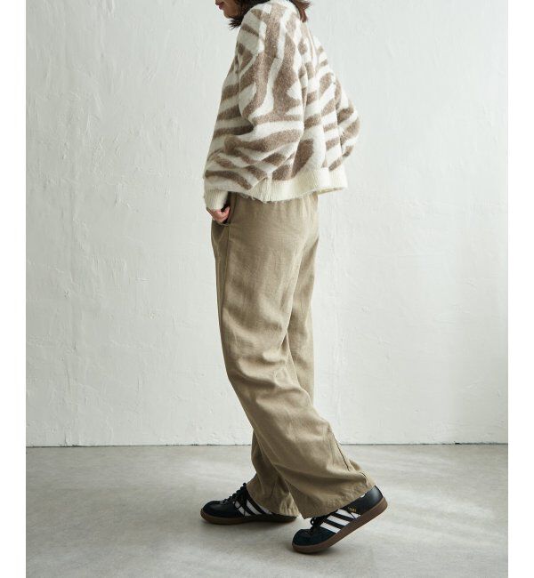 VENCE share style「ジャガードゼブラ柄プルオーバー」|ニット・セーター|