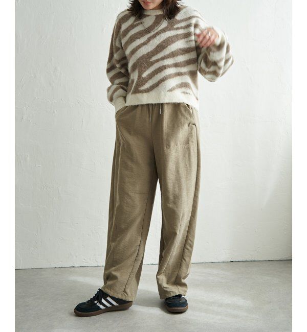 VENCE share style「ジャガードゼブラ柄プルオーバー」|ニット・セーター|