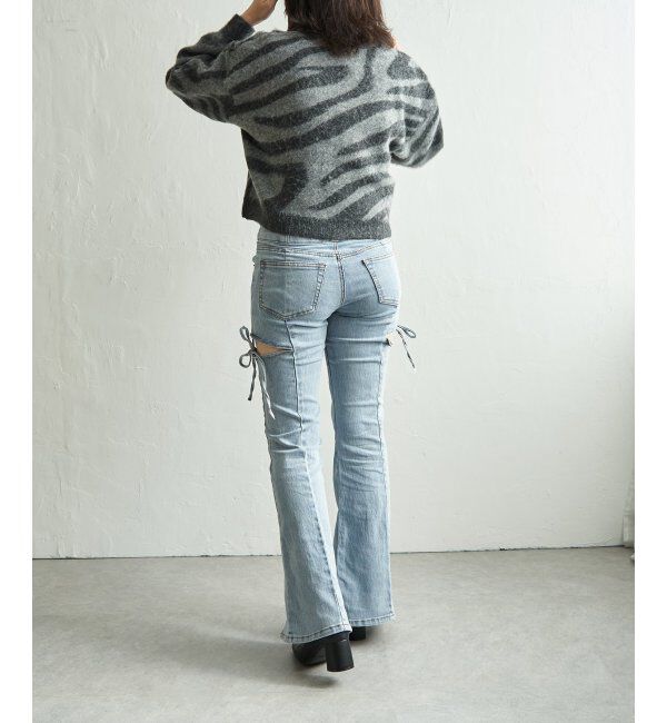 VENCE share style「ジャガードゼブラ柄プルオーバー」|ニット・セーター|