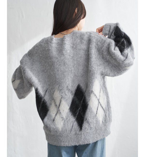 VENCE share style「アーガイルニットプルオーバー」|ニット・セーター|