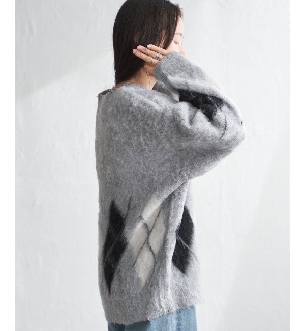 VENCE share style「アーガイルニットプルオーバー」|ニット・セーター|