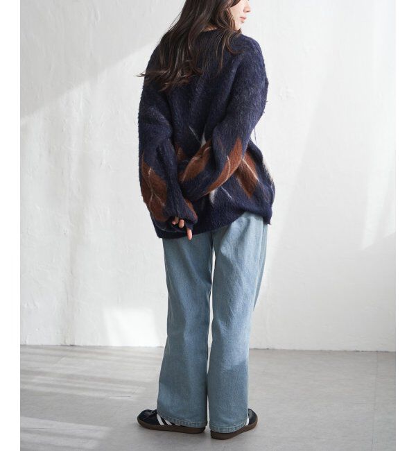 VENCE share style「アーガイルニットプルオーバー」|ニット・セーター|