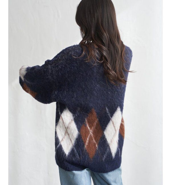 VENCE share style「アーガイルニットプルオーバー」|ニット・セーター|