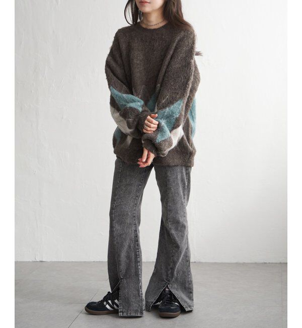 VENCE share style「アーガイルニットプルオーバー」|ニット・セーター|