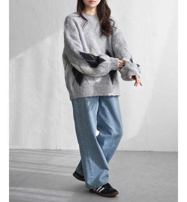 VENCE share style「アーガイルニットプルオーバー」|ニット・セーター|