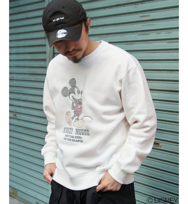 VENCE share style「ミッキーマウス 裏起毛スウェット」|スウェット・ジャージ|