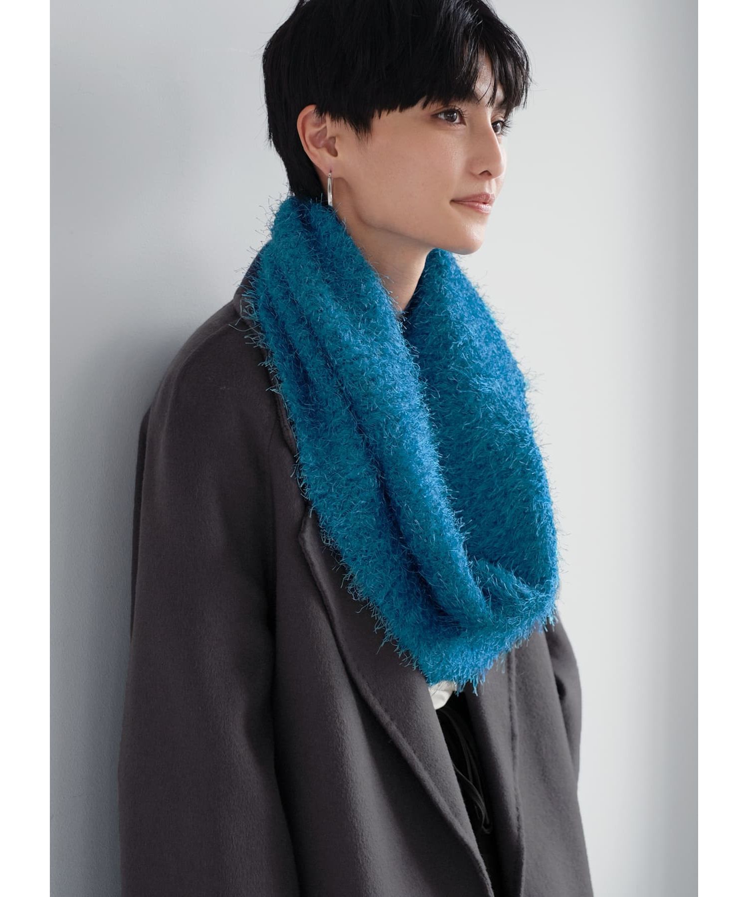 STYLE DELI「ファンシーシャギーニットスヌード」|スヌード|