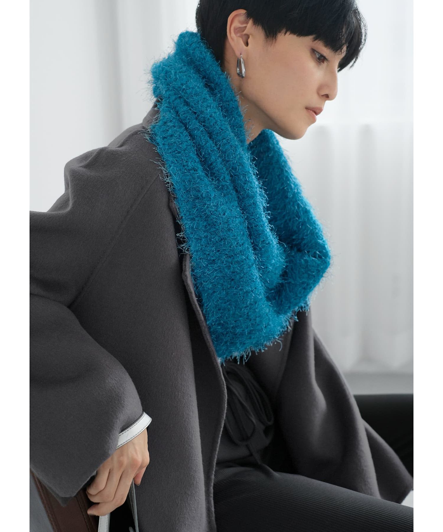 STYLE DELI「ファンシーシャギーニットスヌード」|スヌード|