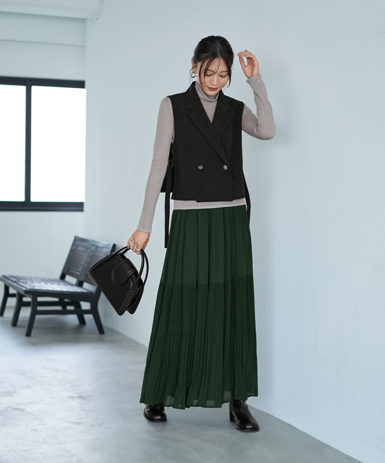 STYLE DELI「ショートジャケット型ベスト」|ベスト・ジレ|