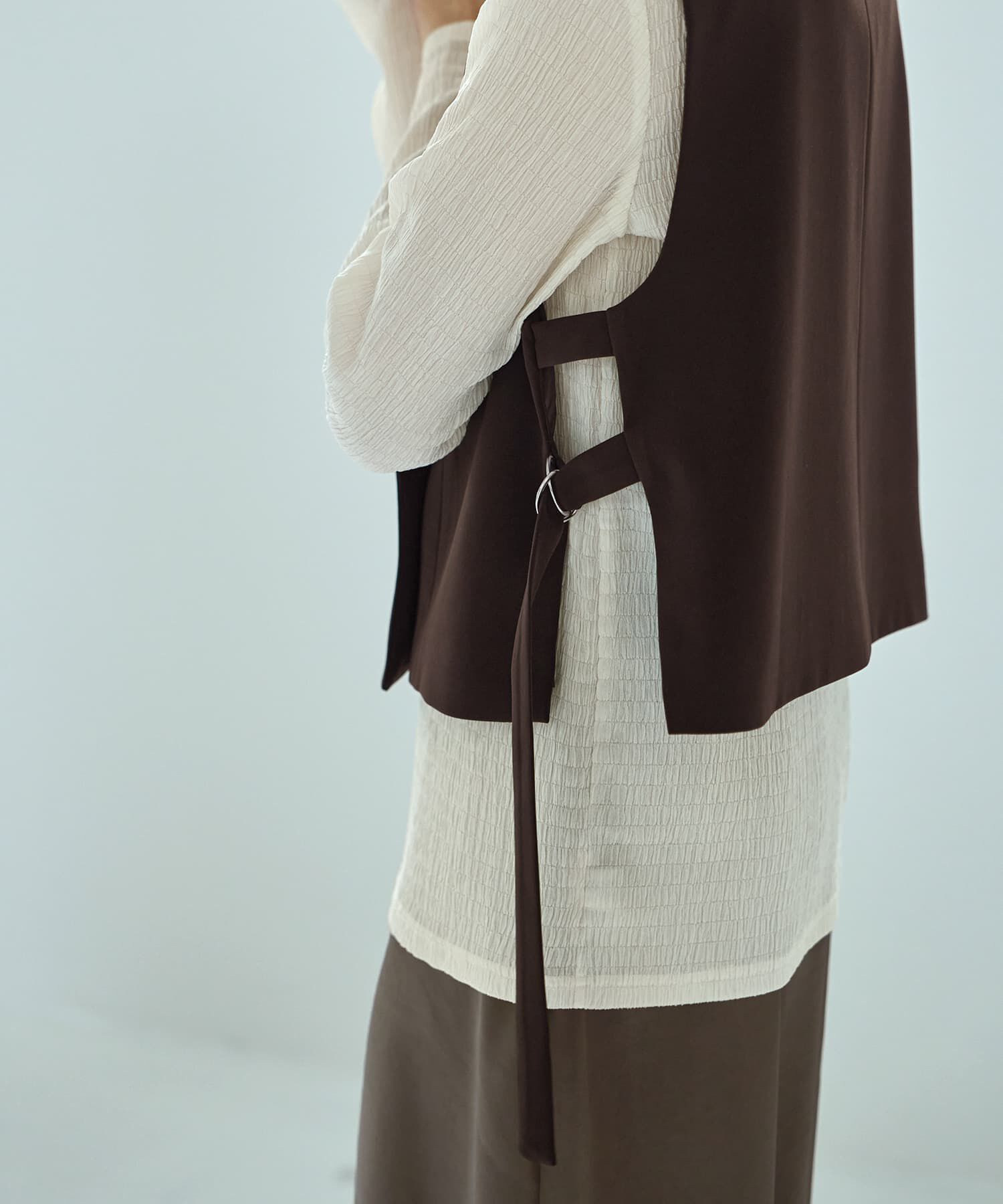 STYLE DELI「ショートジャケット型ベスト」|ベスト・ジレ|