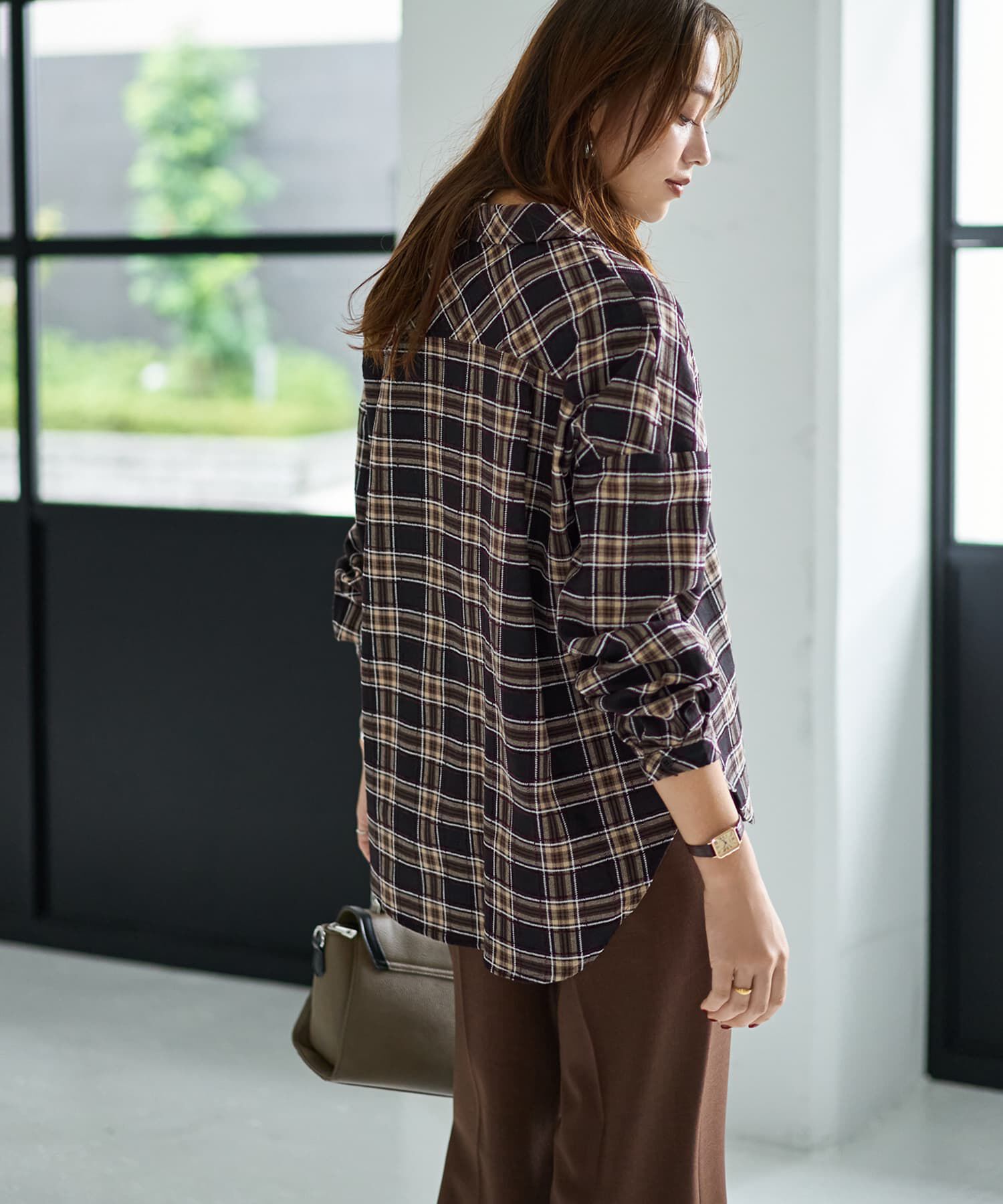 STYLE DELI「立体ステッチチェック柄シャツ」|シャツ・ブラウス|