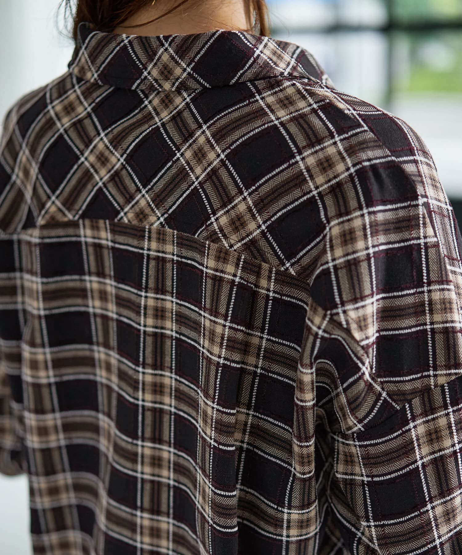 STYLE DELI「立体ステッチチェック柄シャツ」|シャツ・ブラウス|