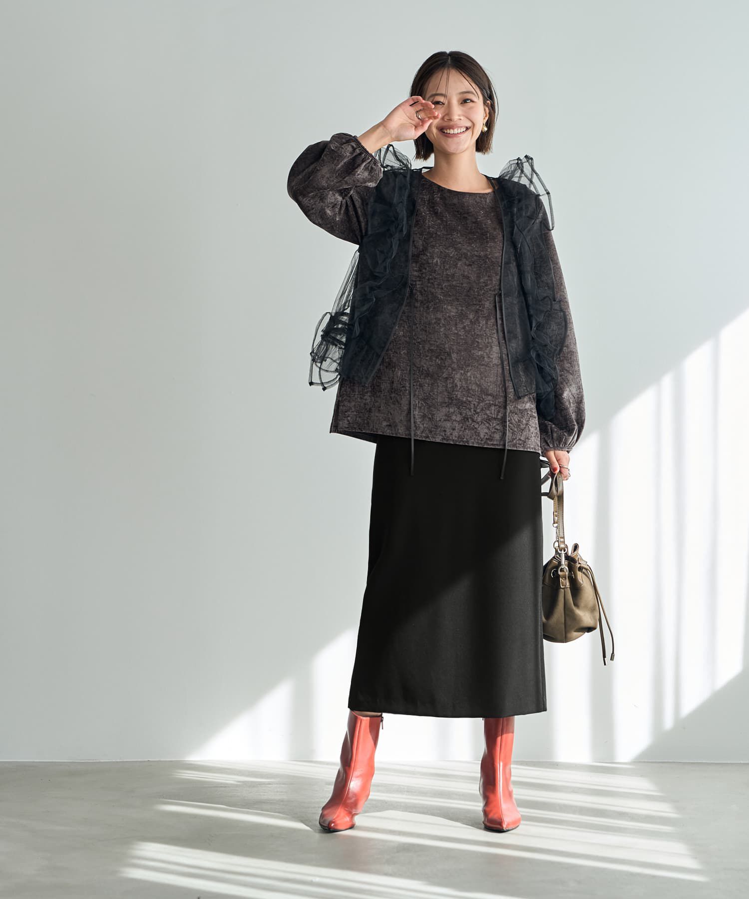 STYLE DELI「チュールフリルベスト」|ベスト・ジレ|