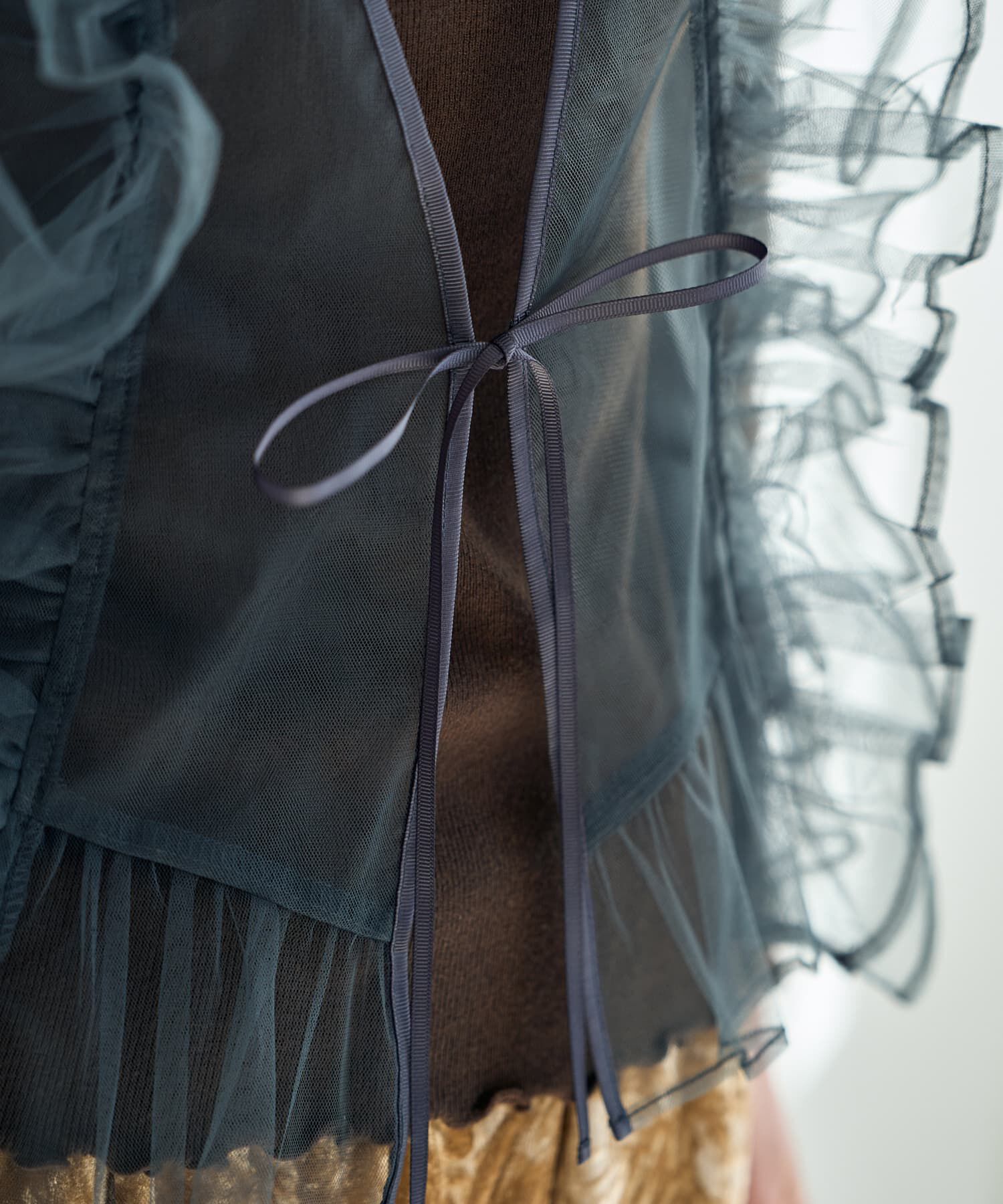 STYLE DELI「チュールフリルベスト」|ベスト・ジレ|