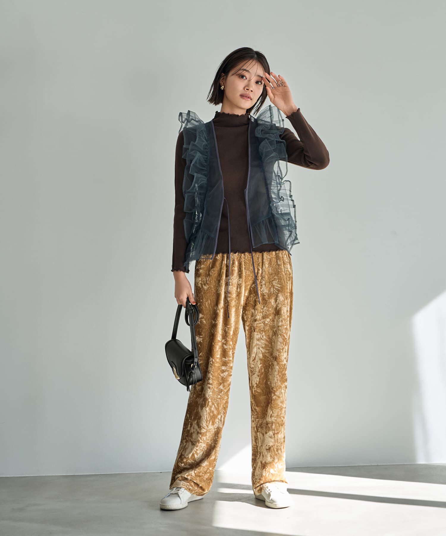 STYLE DELI「チュールフリルベスト」|ベスト・ジレ|