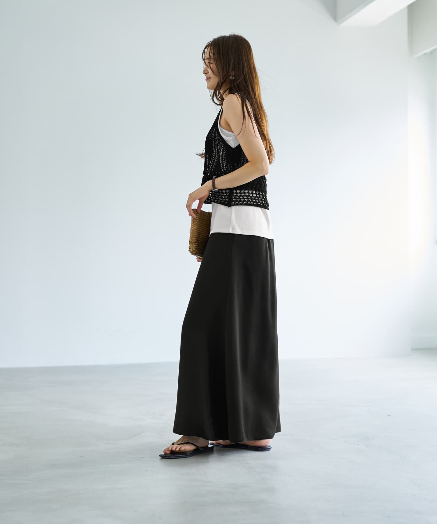 STYLE DELI「透かし編みニットビスチェ」|ベスト・ジレ|