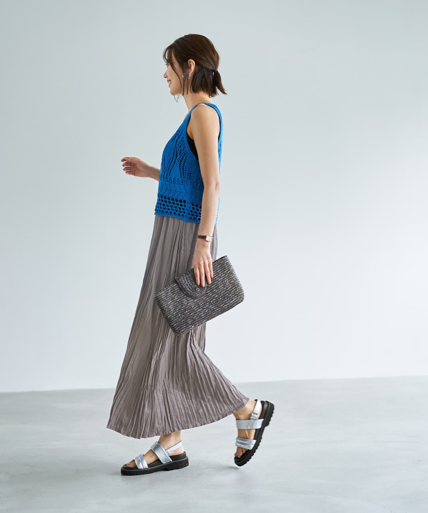 STYLE DELI「透かし編みニットビスチェ」|ベスト・ジレ|