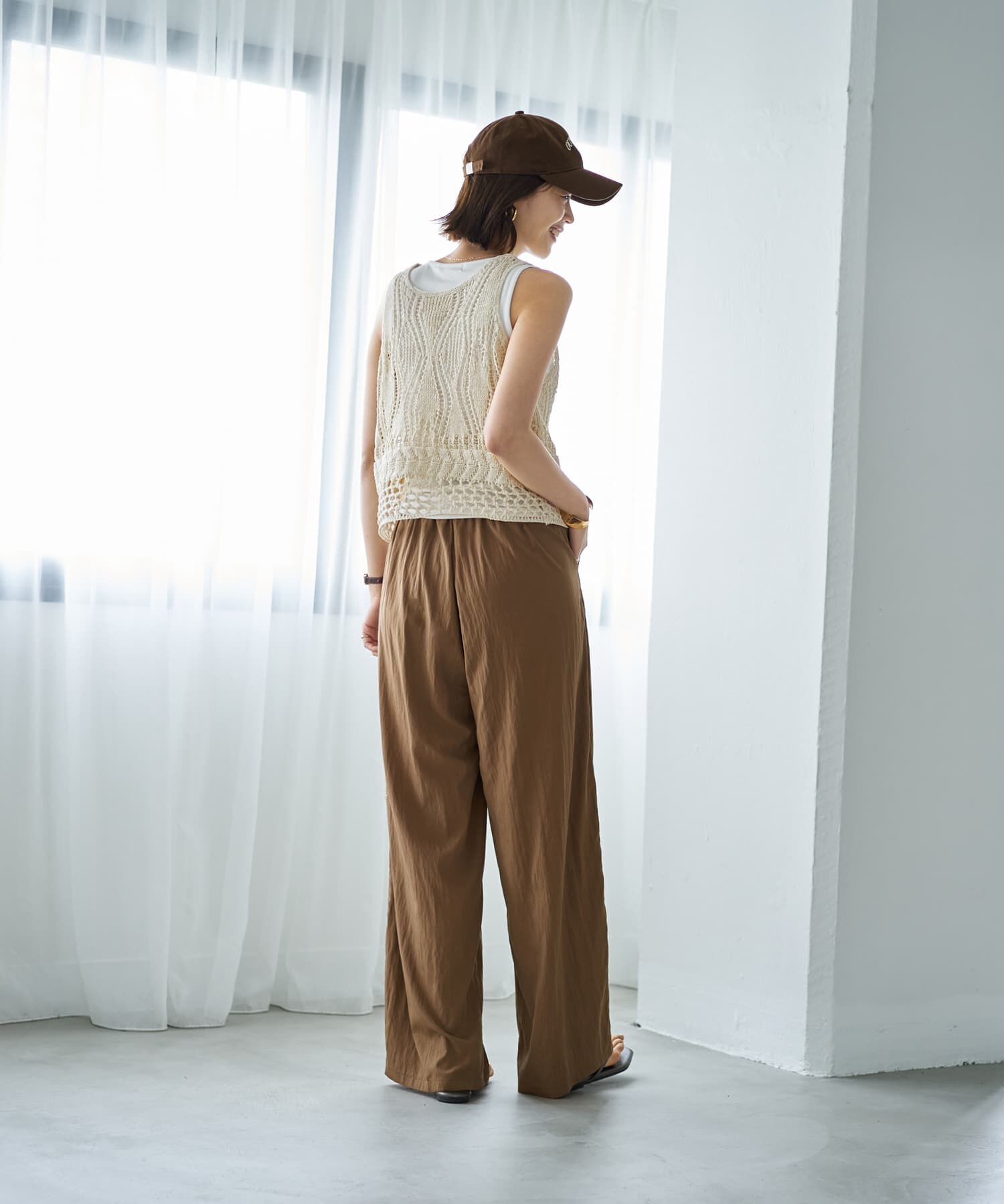 STYLE DELI「透かし編みニットビスチェ」|ベスト・ジレ|