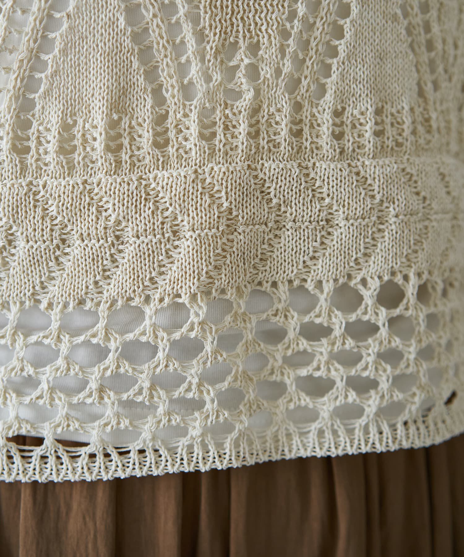 STYLE DELI「透かし編みニットビスチェ」|ベスト・ジレ|