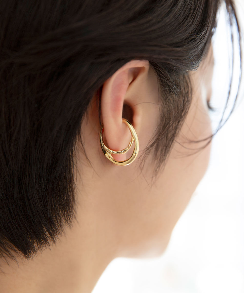 colleca la「2連オーバルイヤーカフ」|イヤーカフ|