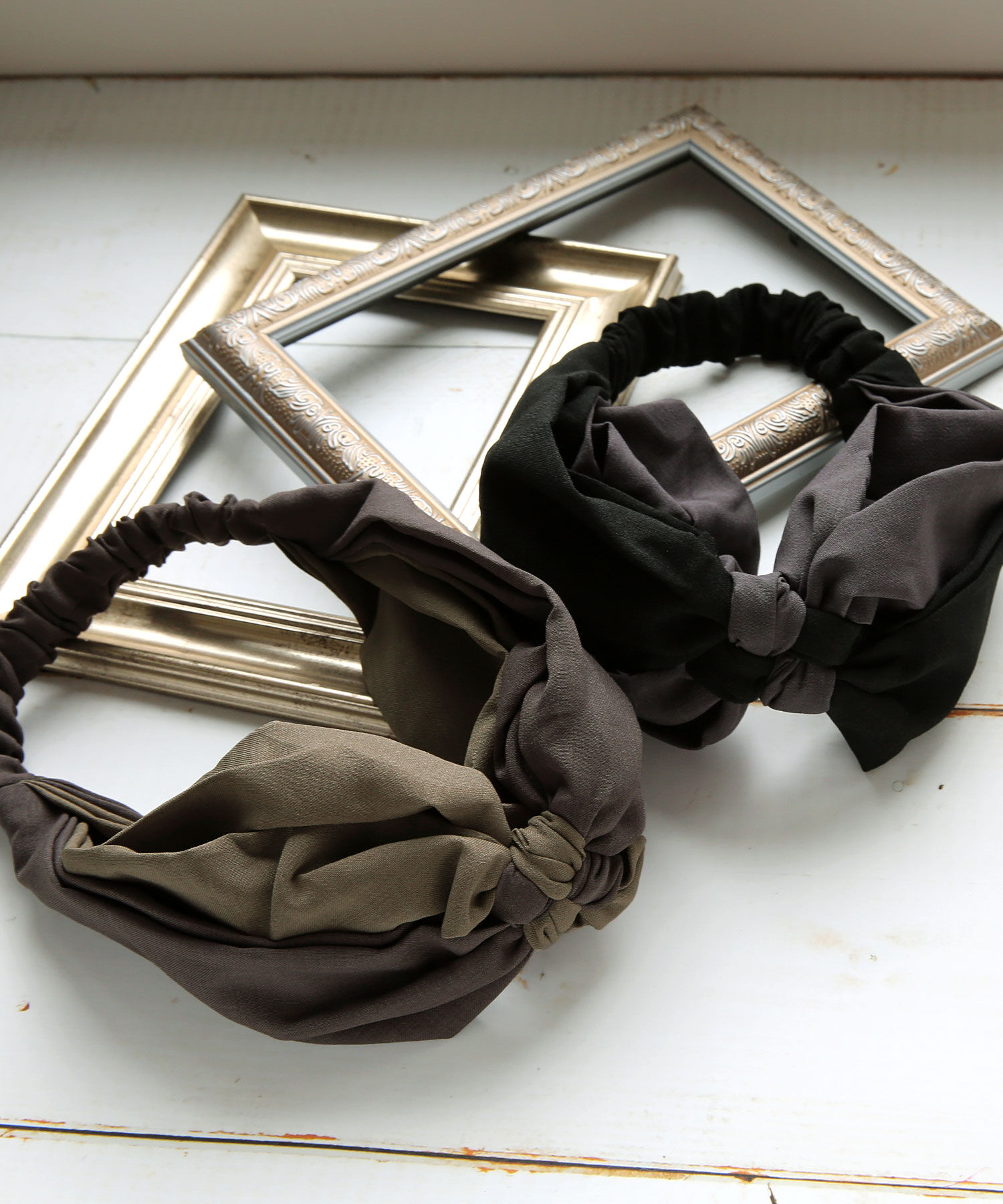 colleca la「バイカラーノットターバン」|ヘアバンド|