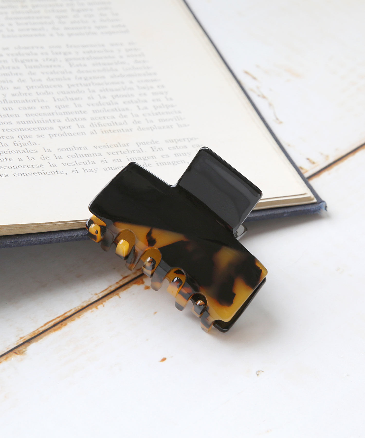 colleca la「バイカラーマーブルバンスクリップ」|その他|ブラウン