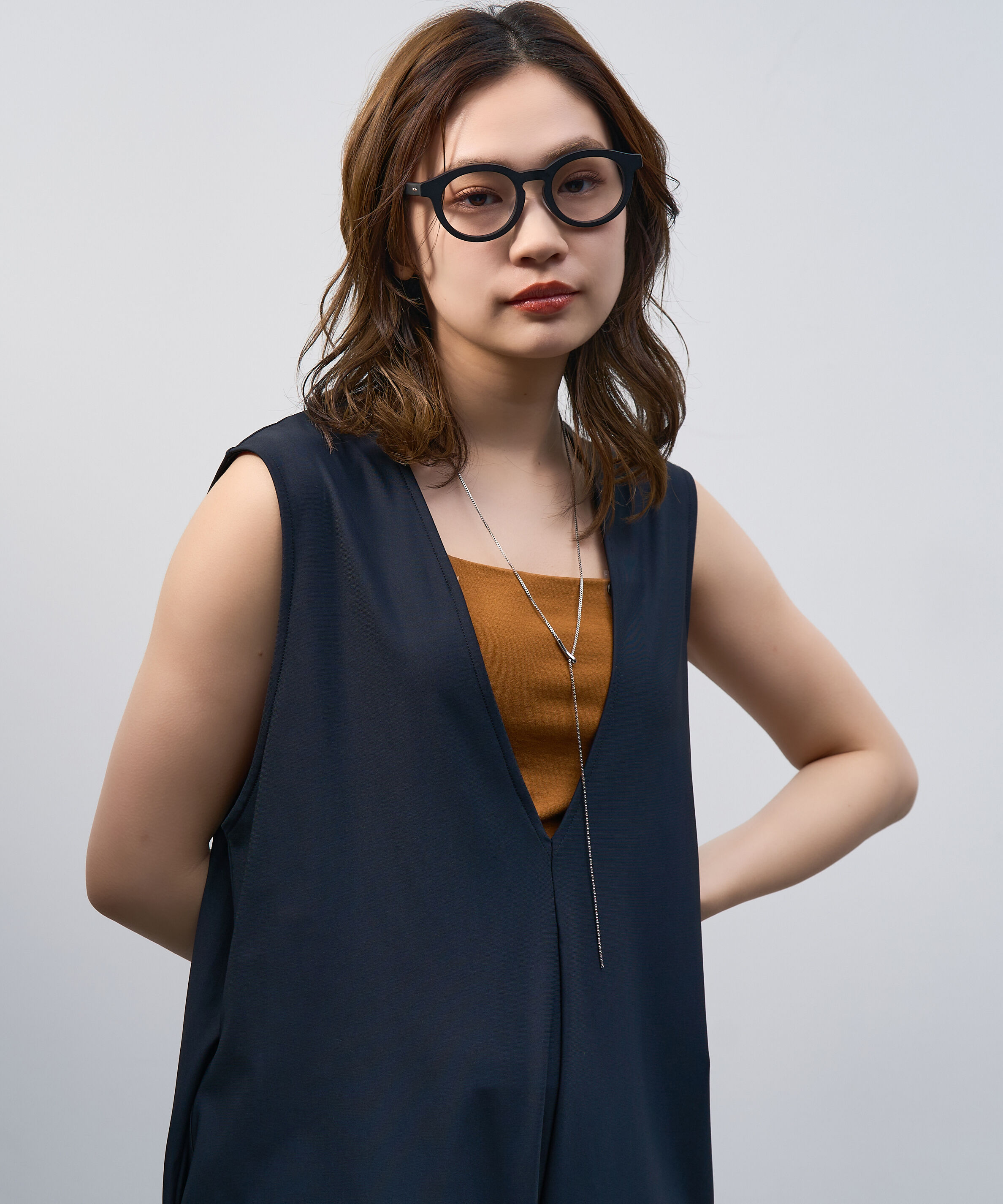  「Zoff | Kirimaru ボストン型 メガネ レンズ交換券付き 黒縁 太縁フレーム 小顔効果 きりまる」|メガネ|