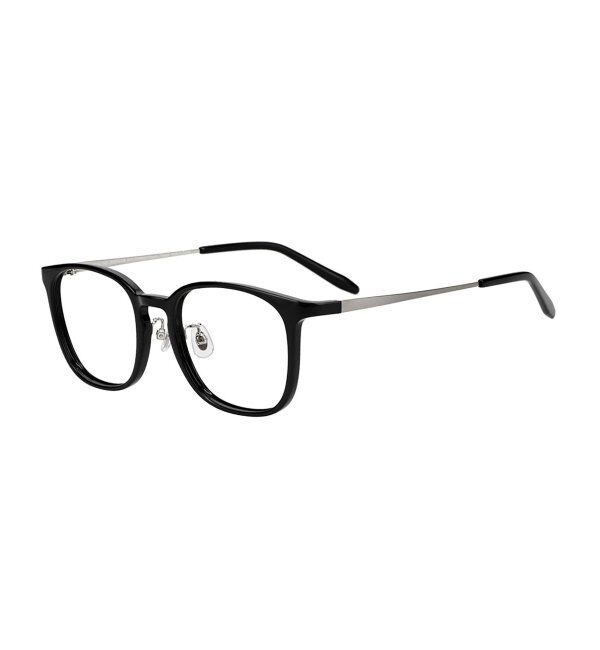  「ウェリントン型 メガネ 軽量｜メタル｜大人可愛い｜伊達メガネ 度付き｜ユニセックス レンズ交換券付」|メガネ|