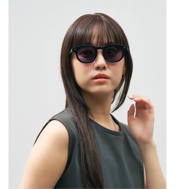  「【WEB限定】Zoff｜AOI IHARA 調光 サングラス ｜紫外線で色が変わる｜黒縁 紫外線対策 UVカット  」|サングラス|