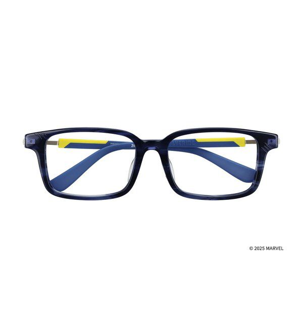  「MARVEL COLLECTION【ウルヴァリン モデル】 メガネ | 伊達メガネ 度付き   レンズ交換券付」|メガネ|ブルー