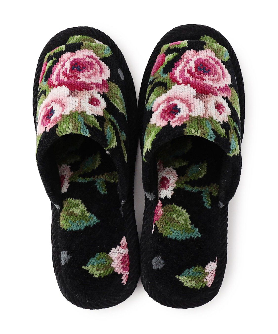 FEILER「マイジュリエット　ヒールスリッパ　MJT-251057」|ルームシューズ|ブラック