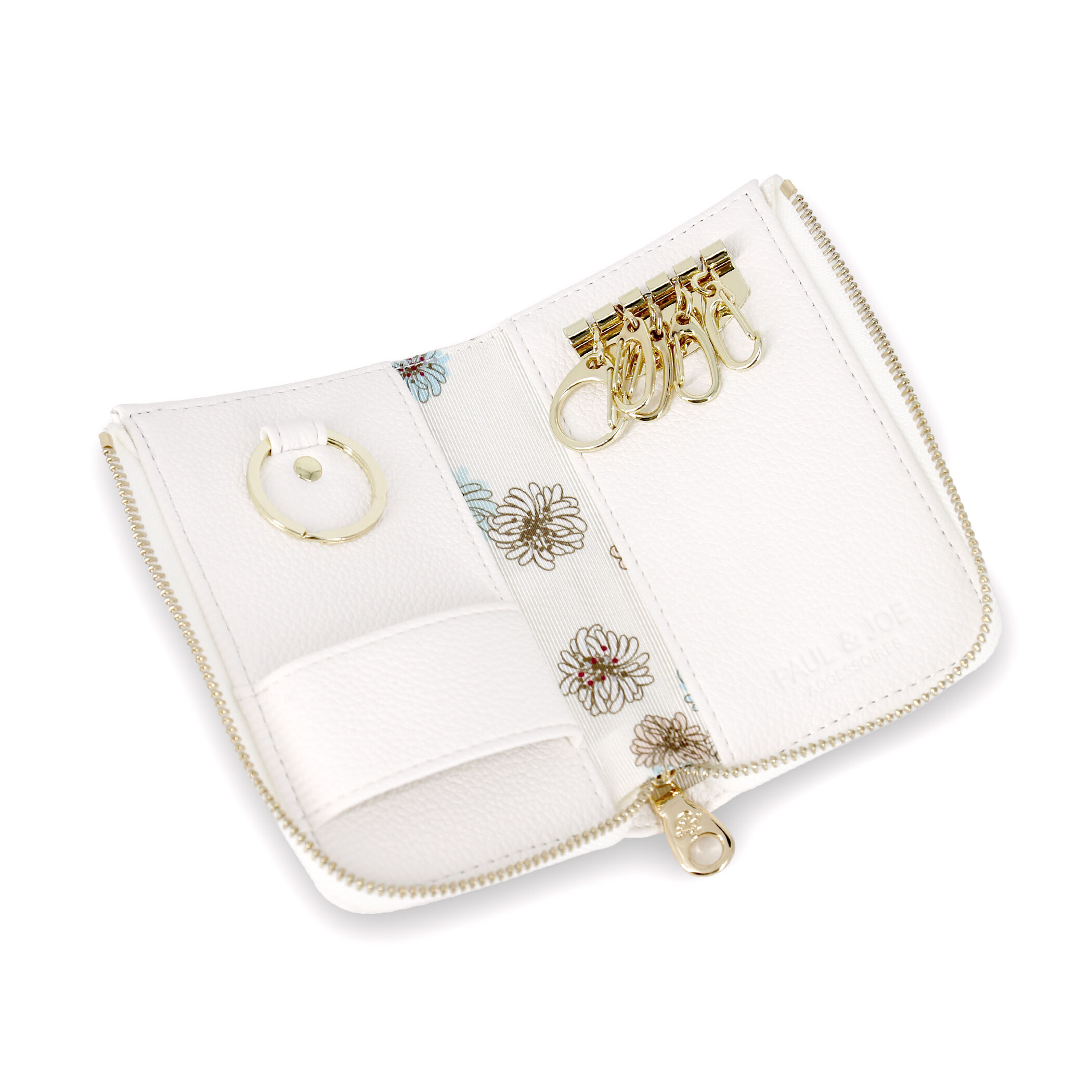 PAUL&JOE「キーケース／クリザンテーム　メタル　／ＰＡＵＬ　＆　ＪＯＥ」|コインケース|