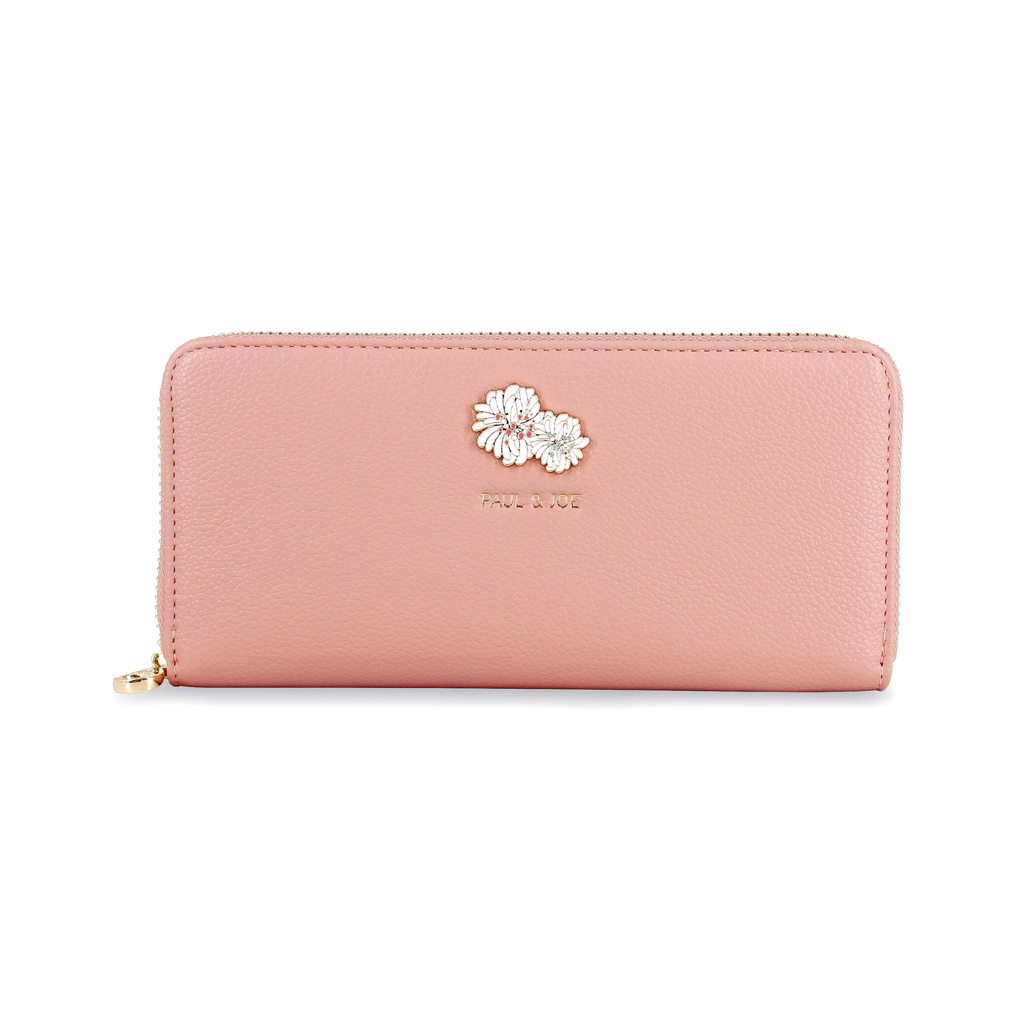 PAUL&JOE「ラウンド束入れ／クリザンテーム　メタル　／ＰＡＵＬ　＆　ＪＯＥ」|財布|ピンク