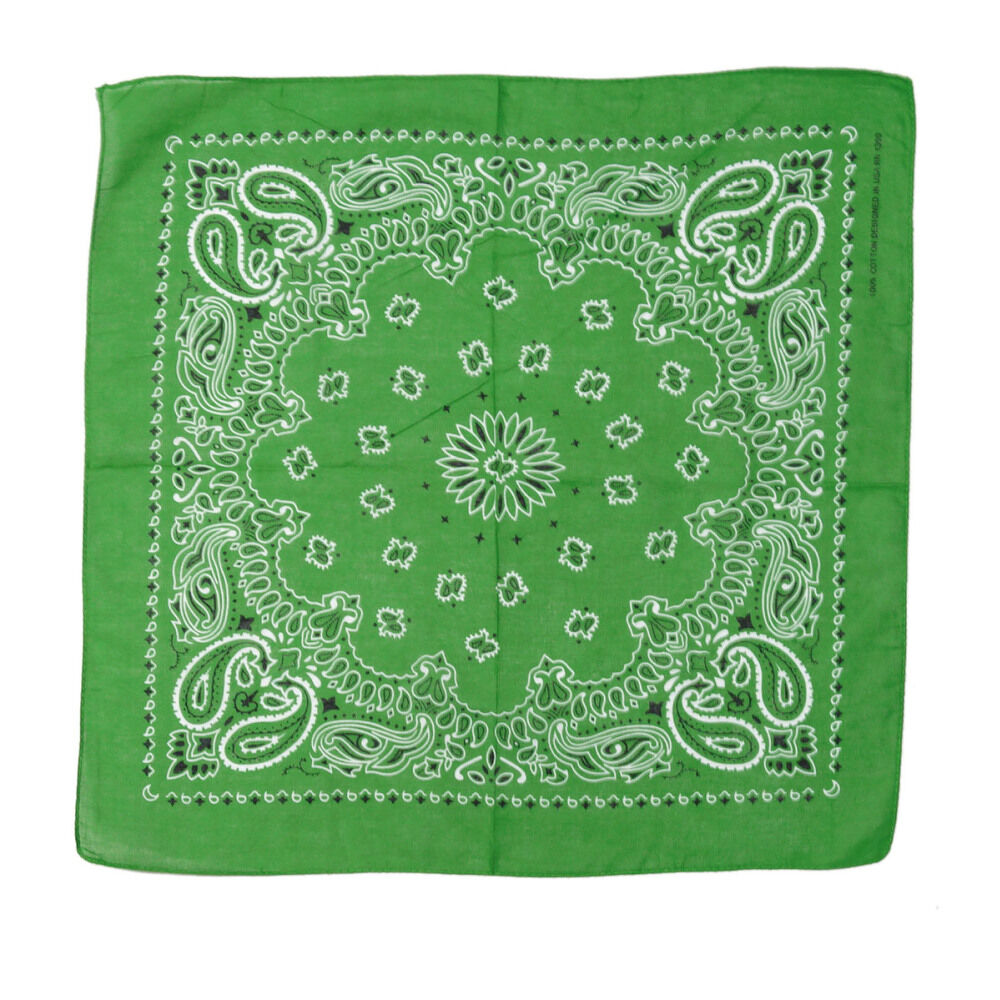 BACKYARD FAMILY「バンダナ 通販 スカーフ 柄 BANDANNA マスク ハンカチ ターバン 帽子 おしゃれ」|マフラー|グリーン3