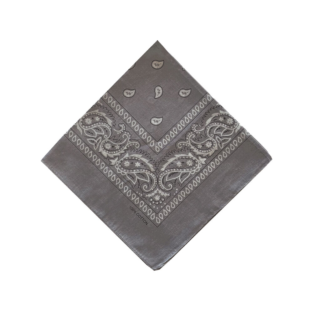 BACKYARD FAMILY「バンダナ 通販 スカーフ 柄 BANDANNA マスク ハンカチ ターバン 帽子 おしゃれ 定番」|マフラー|グレー2