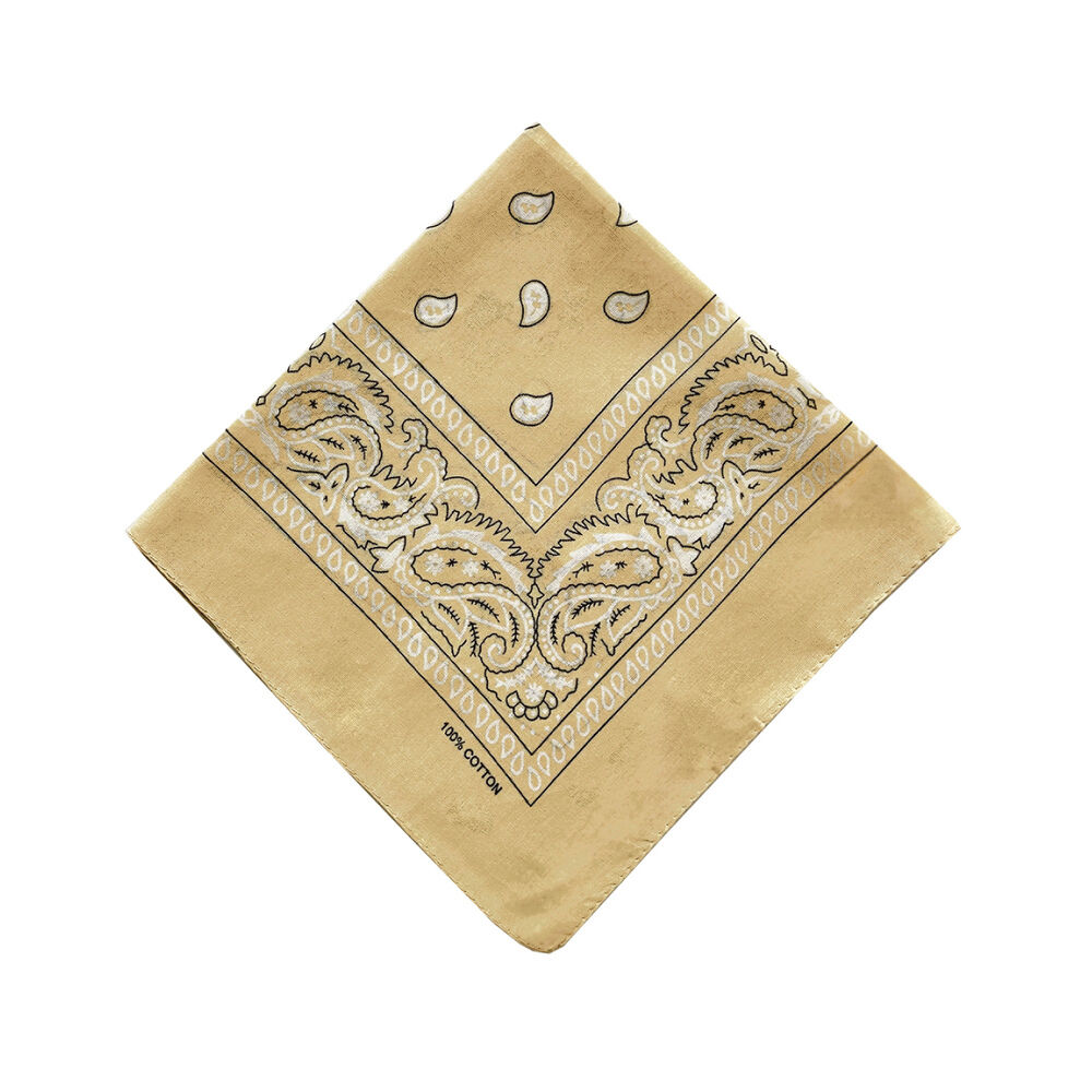 BACKYARD FAMILY「バンダナ 通販 スカーフ 柄 BANDANNA マスク ハンカチ ターバン 帽子 おしゃれ 定番」|マフラー|ベージュ1