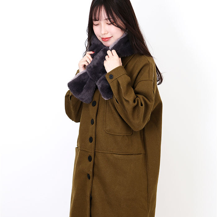 BACKYARD FAMILY「SCANDINAVIAN FOREST ファー ティペット 2WAY 251-TTSF750 通販」|ストール|