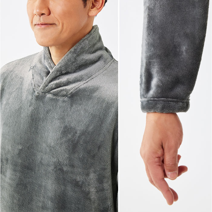 BACKYARD FAMILY「パジャマ 上下セット メンズ 通販 フリースパジャマ ふわふわ 長袖 部屋着 メンズパジャマ 大人」|ルームウェア|