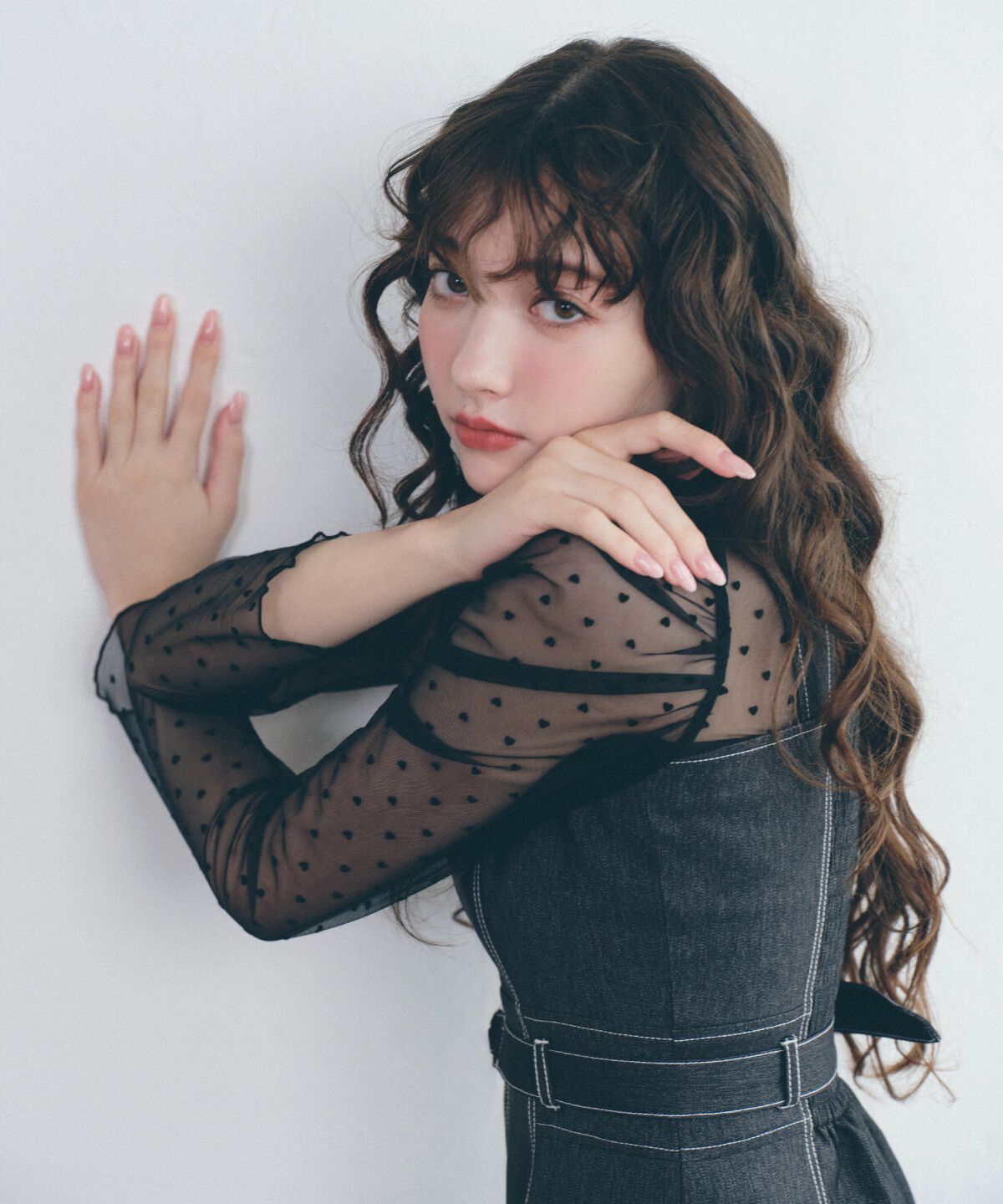 REDYAZEL「ハートフロッキーチュールブラウス」|シャツ・ブラウス|