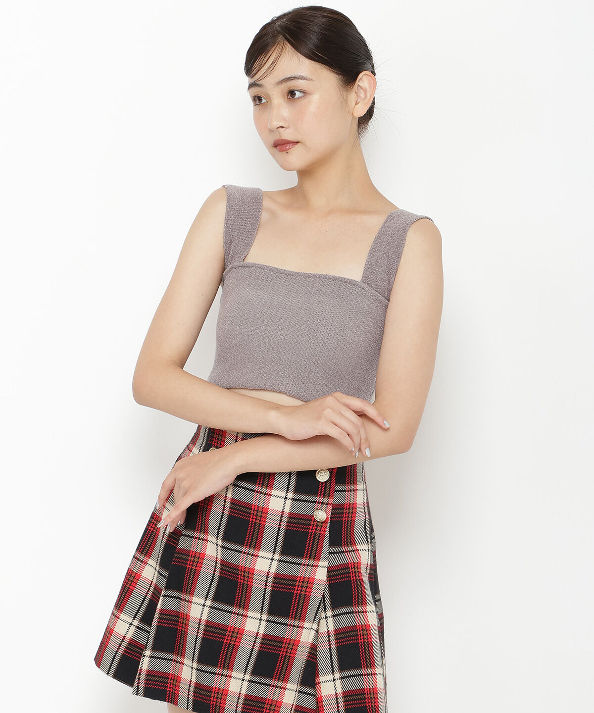 REDYAZEL「モールニットボレロ＆キャミソールセット」|ニット・セーター|