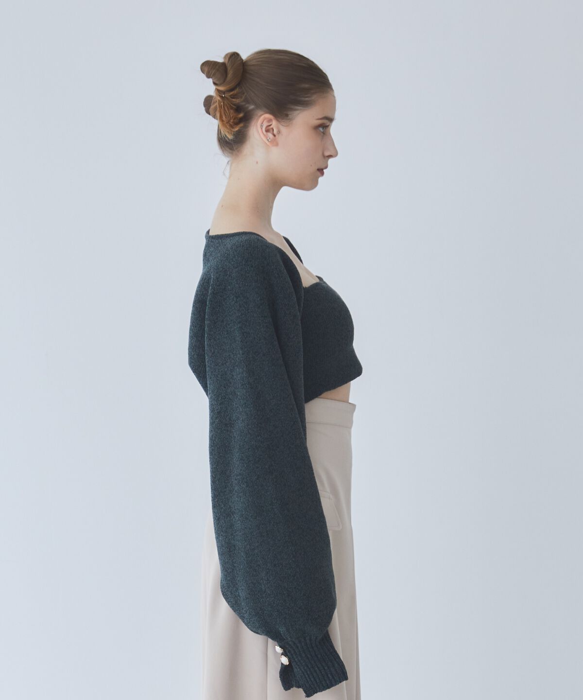 REDYAZEL「モールニットボレロ＆キャミソールセット」|ニット・セーター|