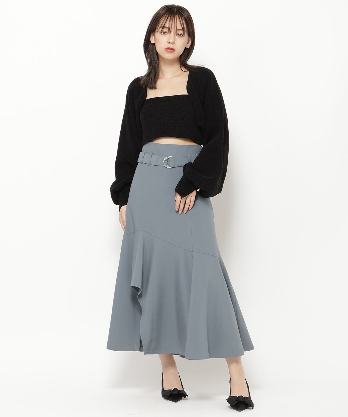 REDYAZEL「モールニットボレロ＆キャミソールセット」|ニット・セーター|