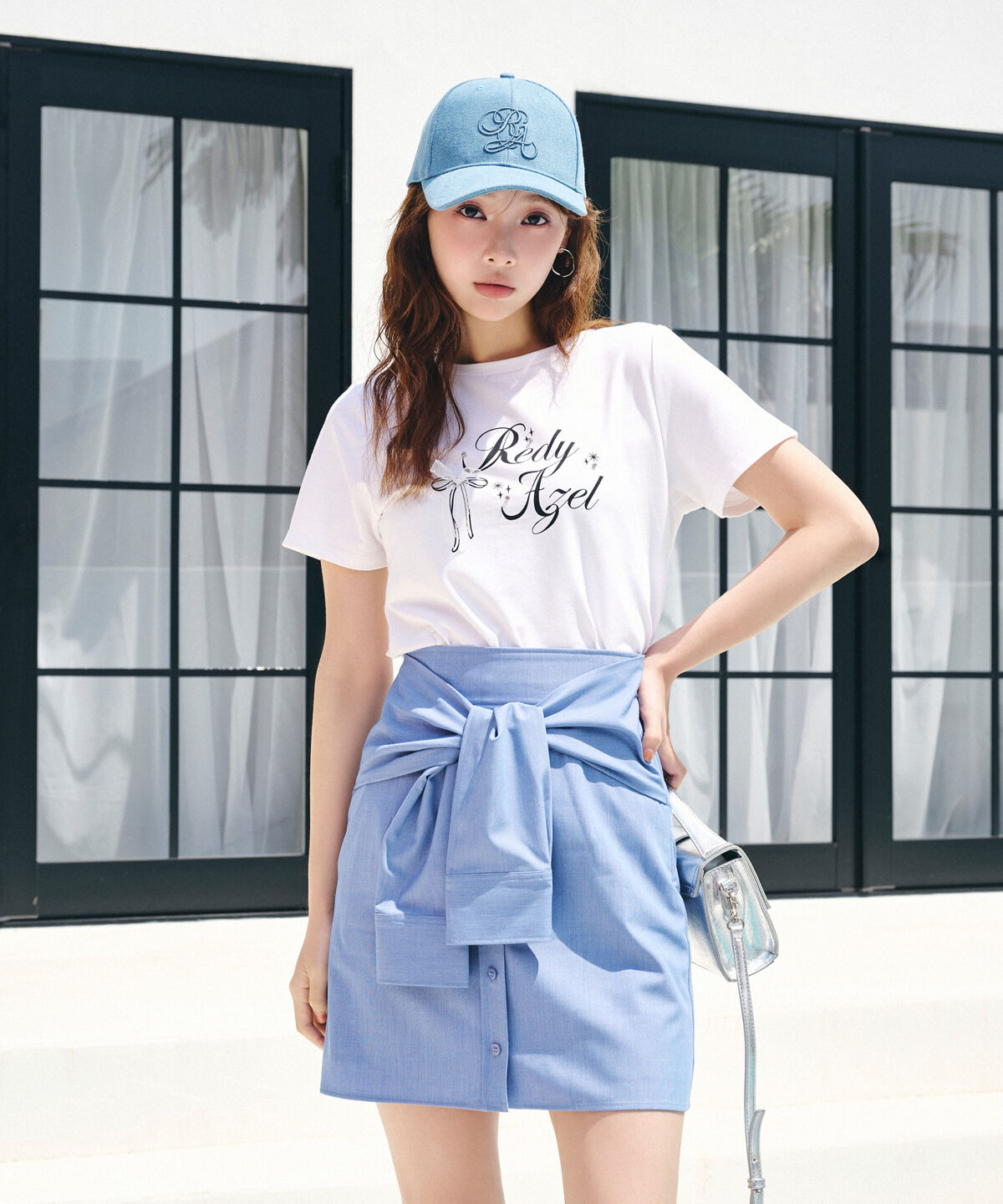 REDYAZEL「レースリボンロゴTシャツ」|Tシャツ・カットソー|