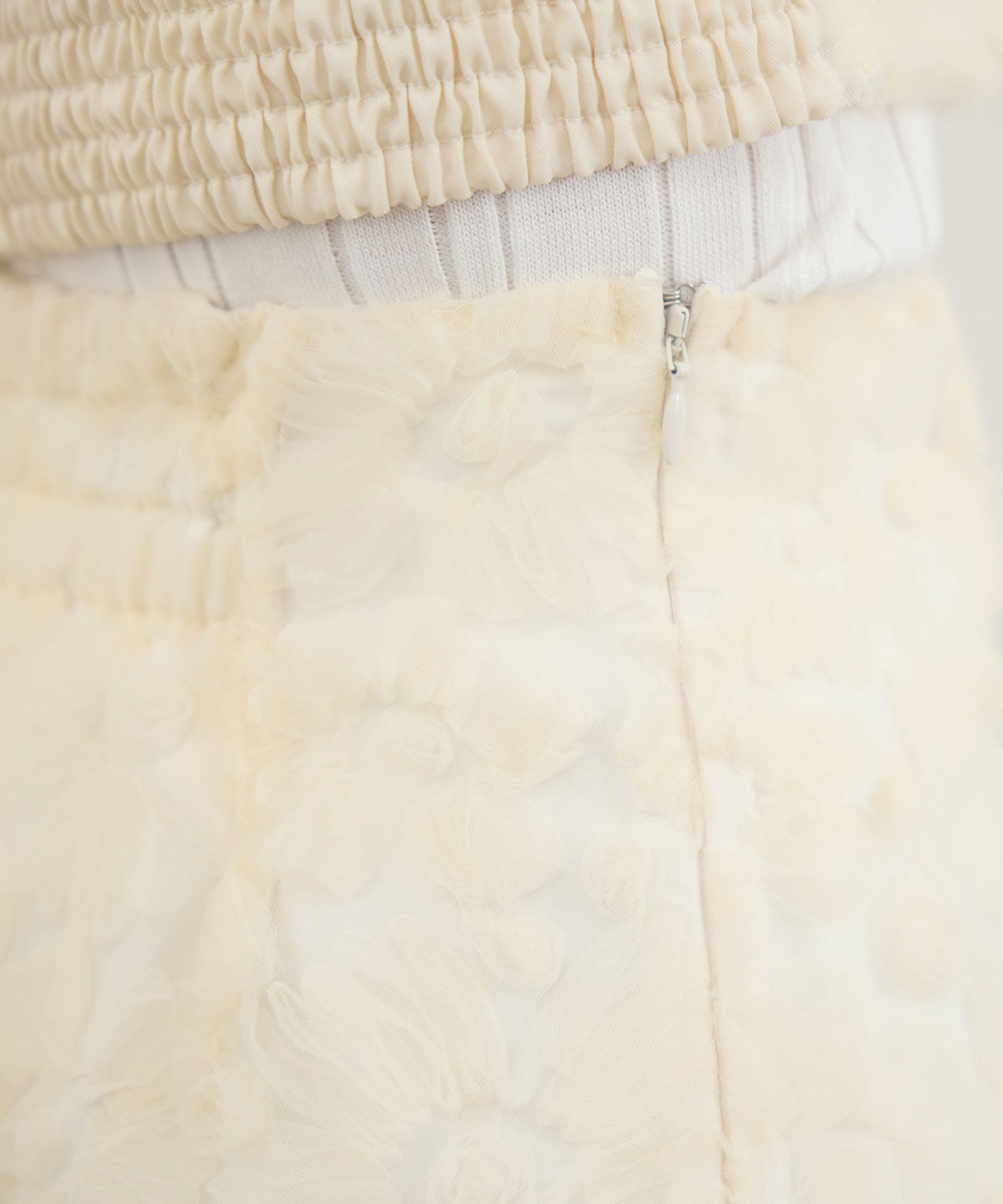 REDYAZEL「3Dフラワーレースミニスカート」|台形|