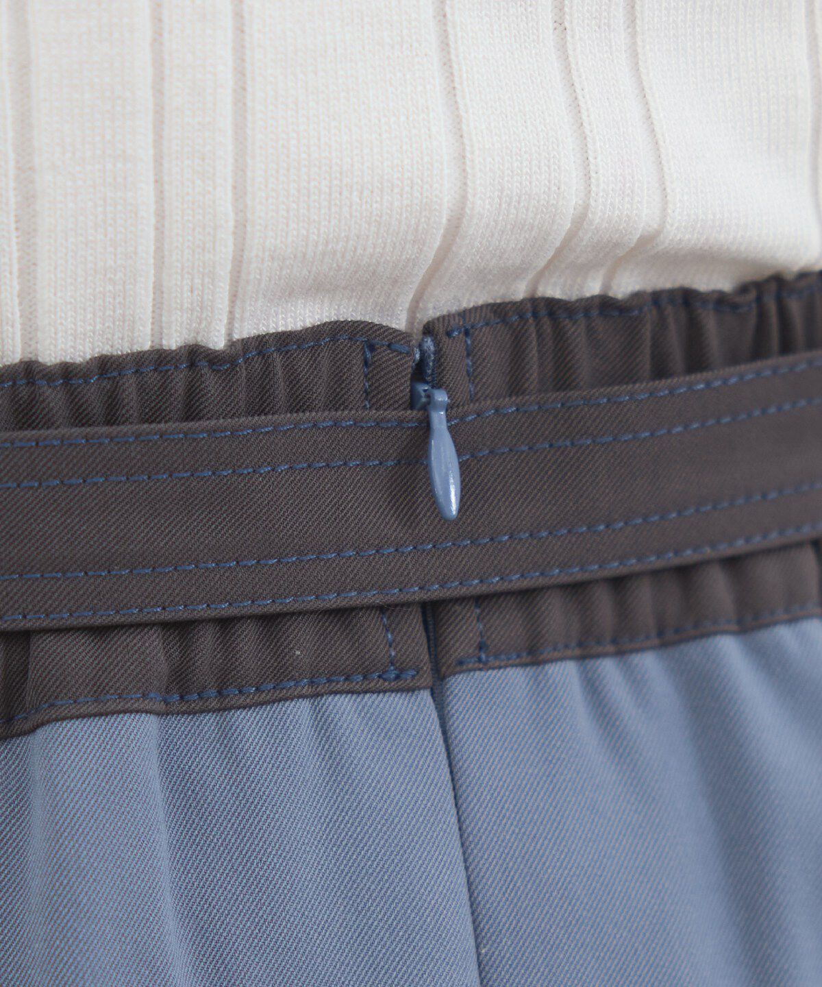 REDYAZEL「バイカラーパネルロングスカート」|台形|