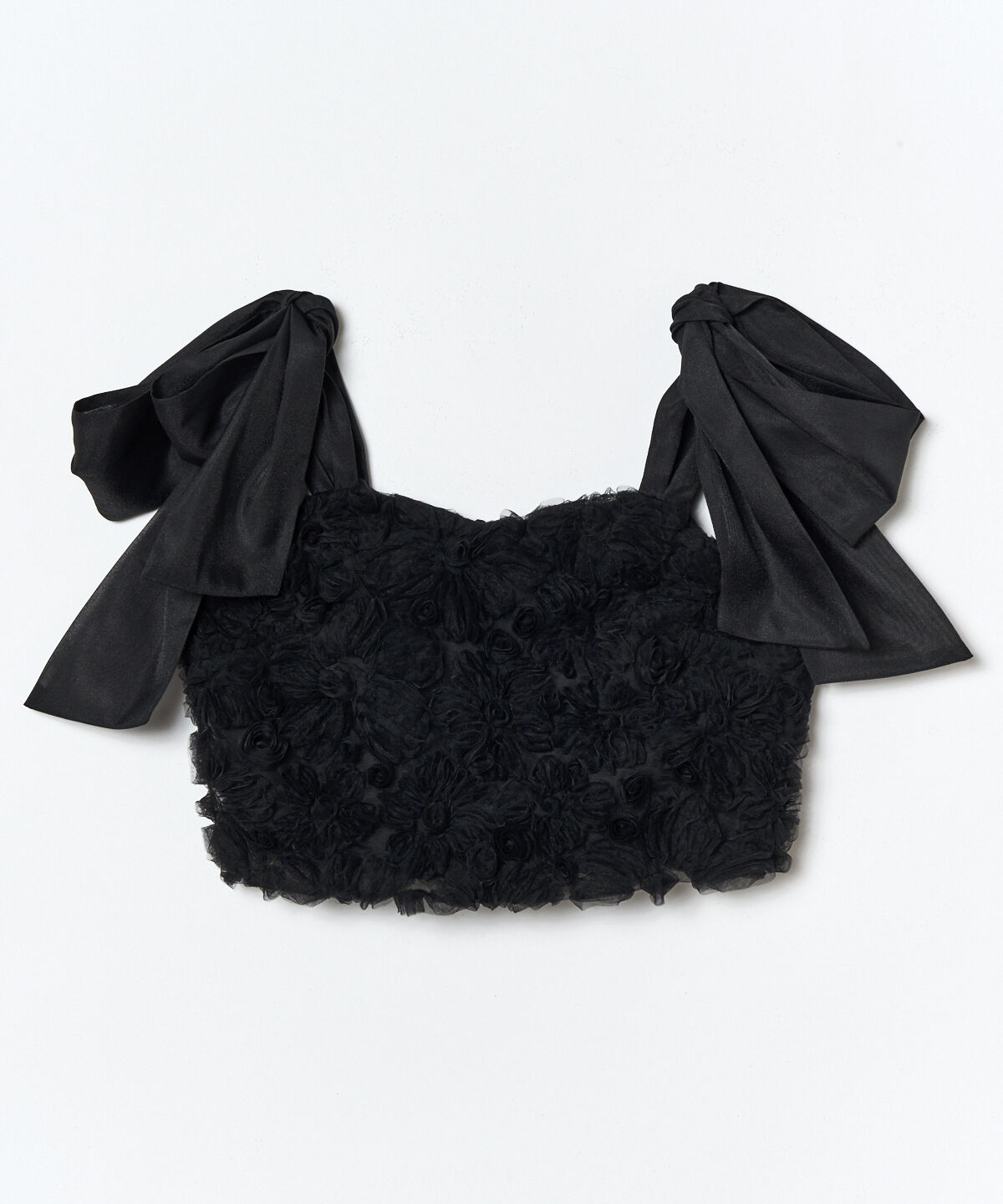 REDYAZEL「3Dフラワーレースショルダーリボンビスチェ」|キャミソール|