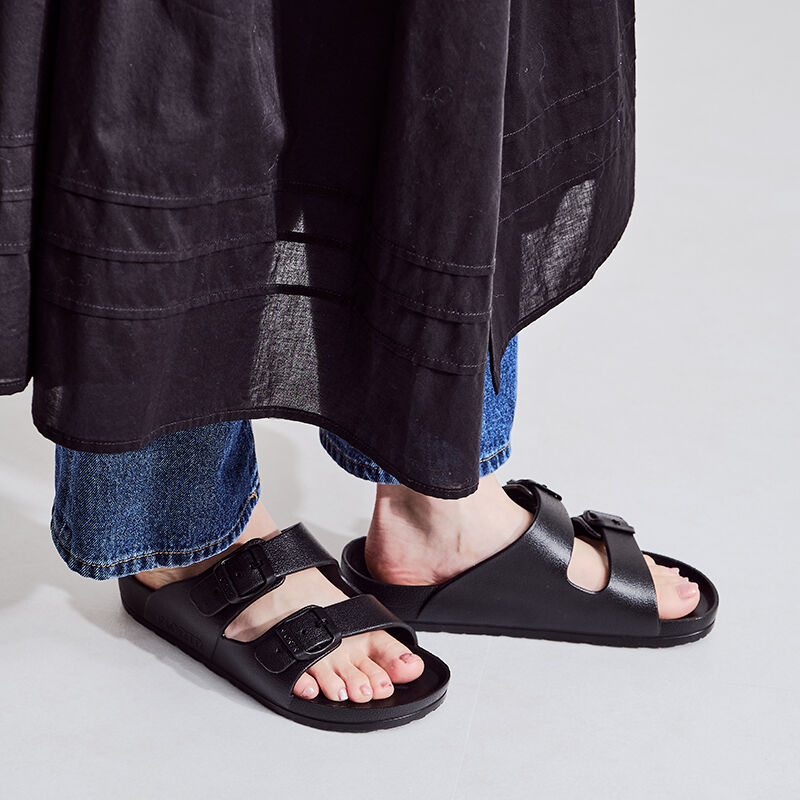 ORiental TRaffic「【アウトレット価格】ダブルベルトシャワーサンダル/3207 」|サンダル|BLACK