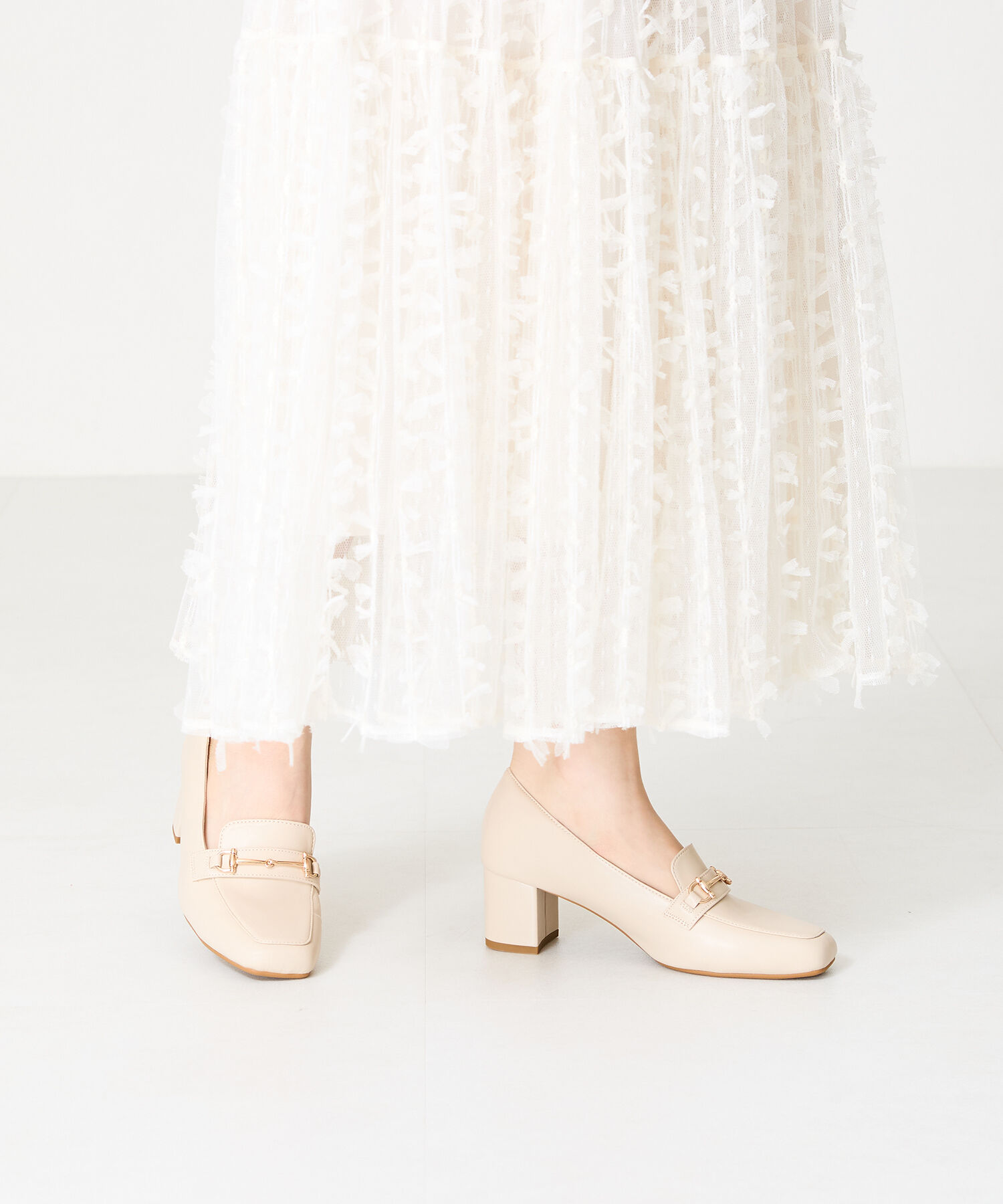 ORiental TRaffic「【跳べるパンプス/シリーズ累計１５０万足突破 】ビット ヒールローファー /R-3214 厚手クッション」|パンプス|