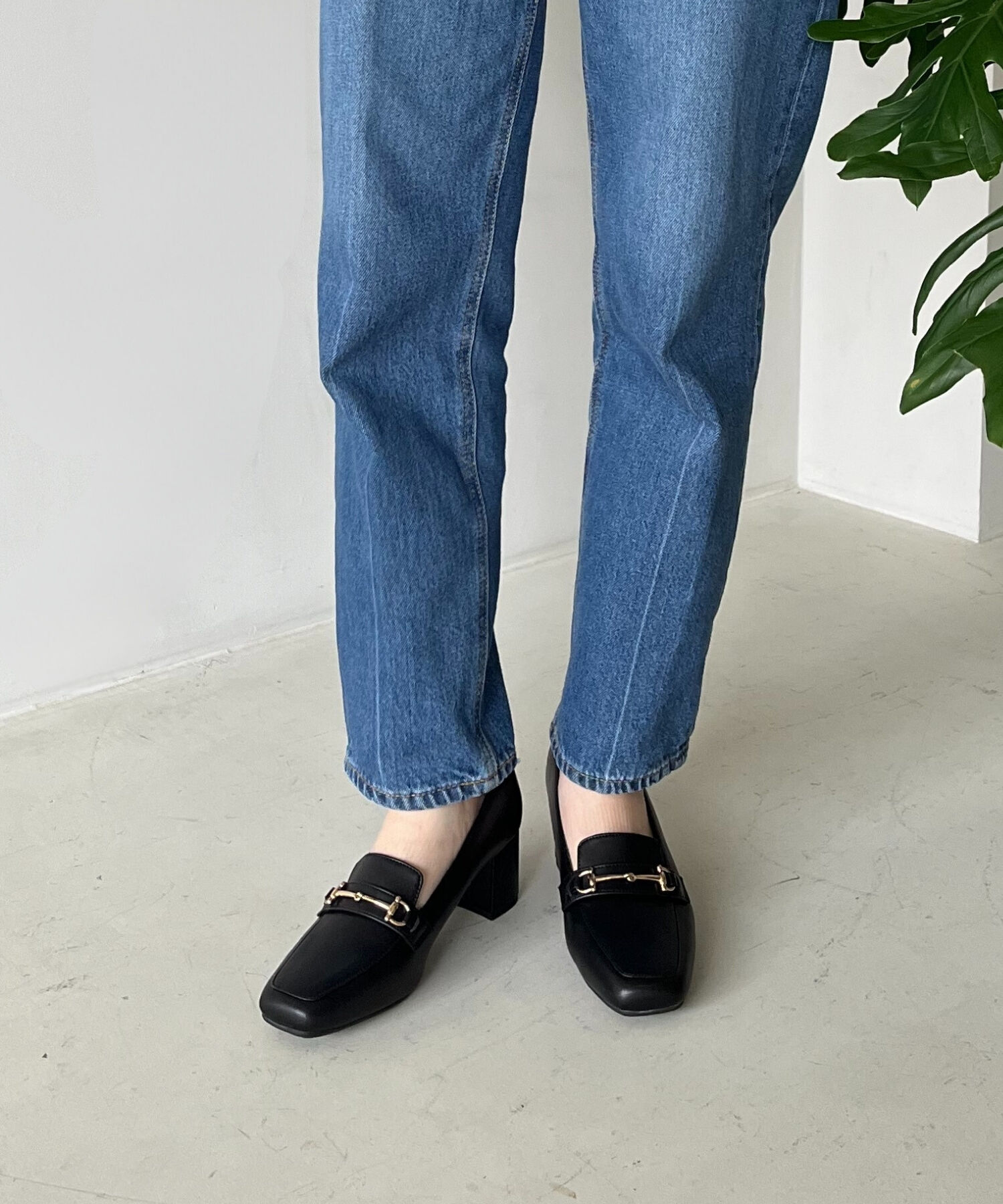 ORiental TRaffic「【跳べるパンプス/シリーズ累計１５０万足突破 】ビット ヒールローファー /R-3214 厚手クッション」|パンプス|